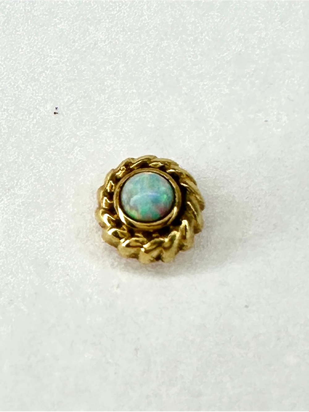 BVLA Threadless 24k Gold Opal Nose or other body piercing